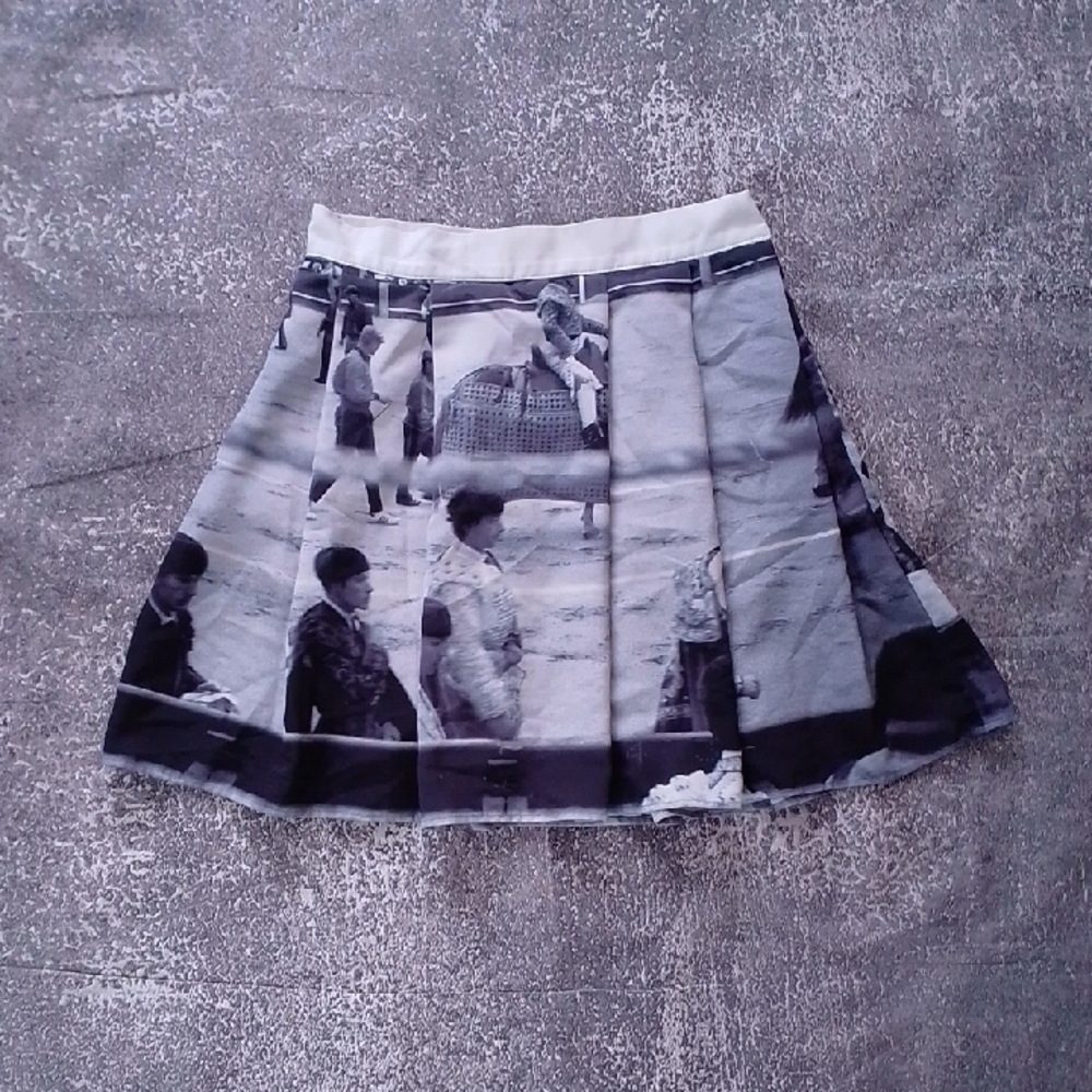 agnès b. Paris Bullfighter Print Skirt